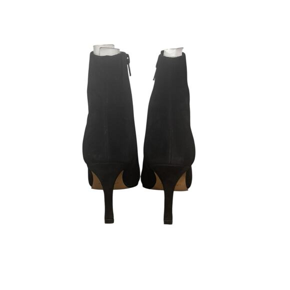 NIB! Lisa Vicky Art Pointed Toe Black Stiletto Heel Suede Bootie - Size 8 - Picture 9 of 12